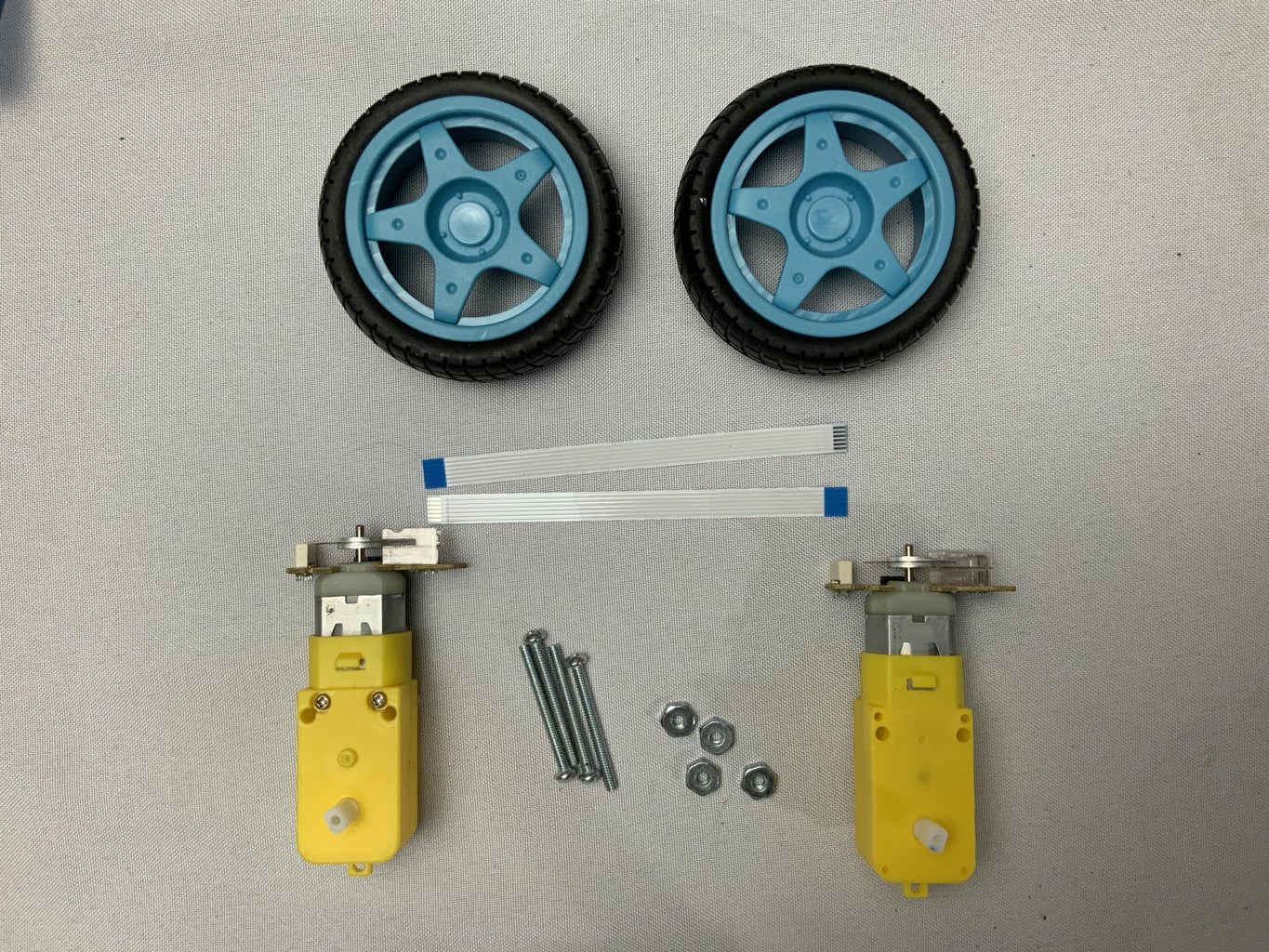 INSTALLATION OF MOTORS AND WHEELS