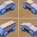 Simple Wooden Classic Cars. 