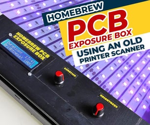 Homebrew PCB Exposure Box Using an Old Printer Scanner!