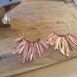 Hammered Wire Earrings