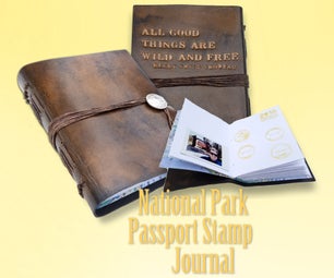 Leather National Parks Passport Stamp Journal