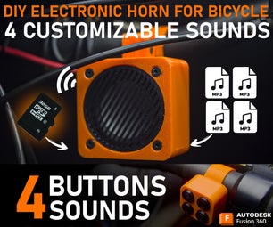 Digital Bicycle Horn With Customizable Sound