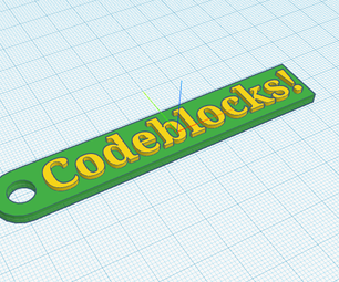 Tinkercad Codeblocks: Resizing Nametag